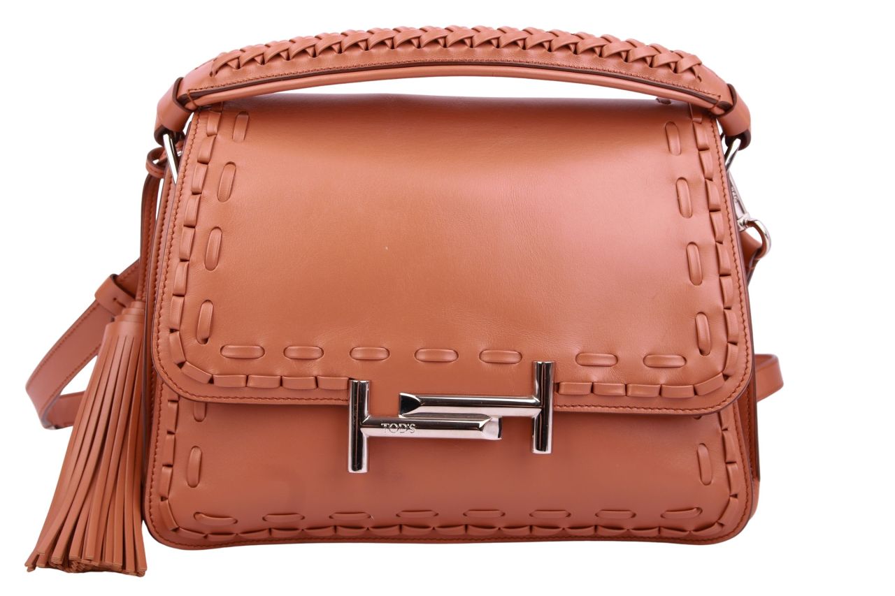 Tod's Double T Crossbody Bag Braun