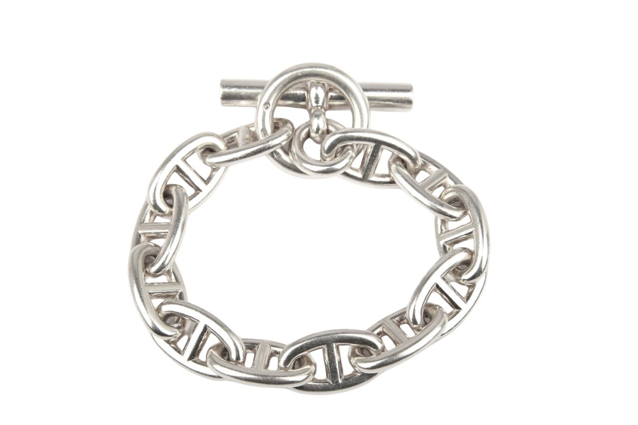 Hermès Chaîne d'Ancre Armband Silber