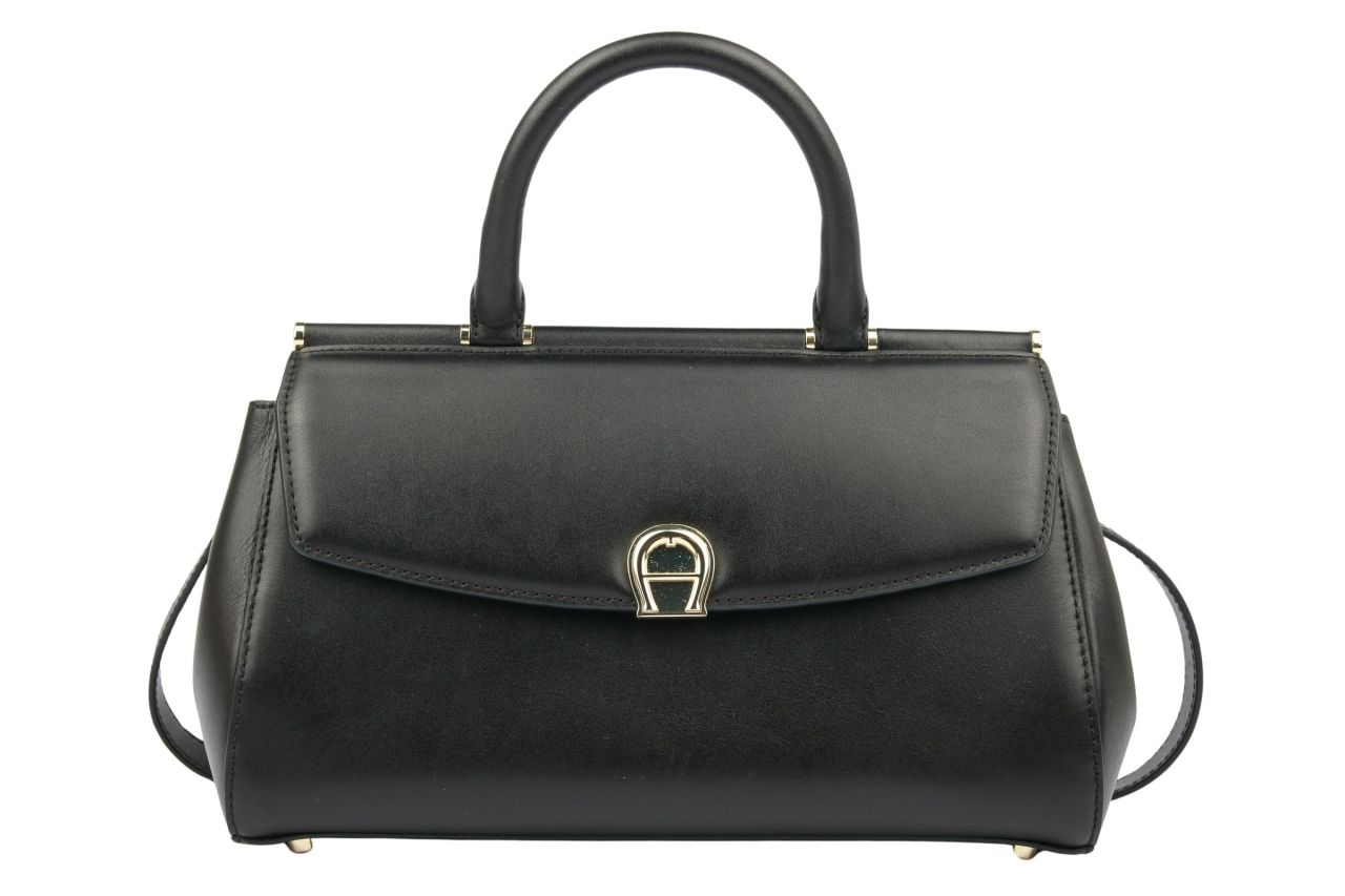 Aigner Celeste M Handtasche Schwarz Leder