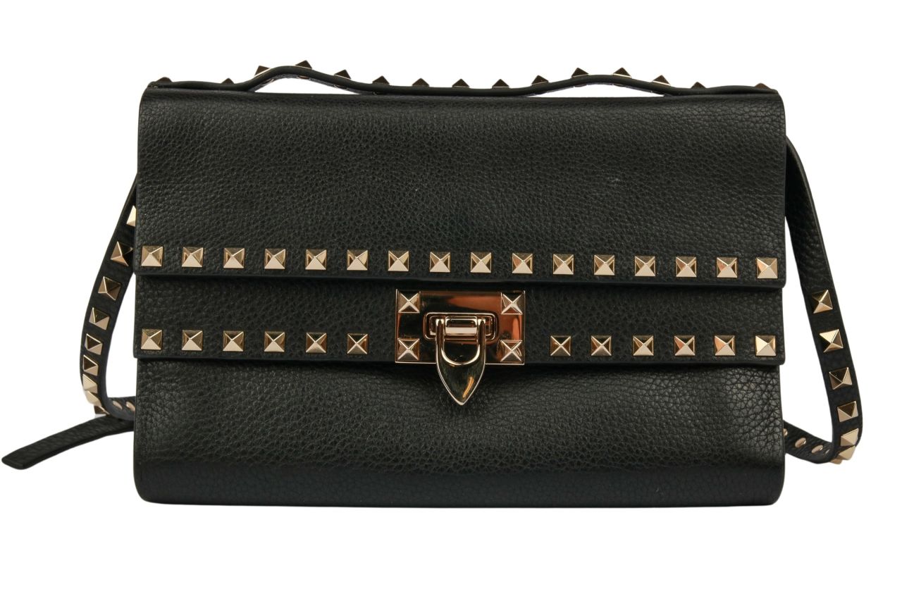 Valentino Garavani Rockstud Crossbody Bag Schwarz