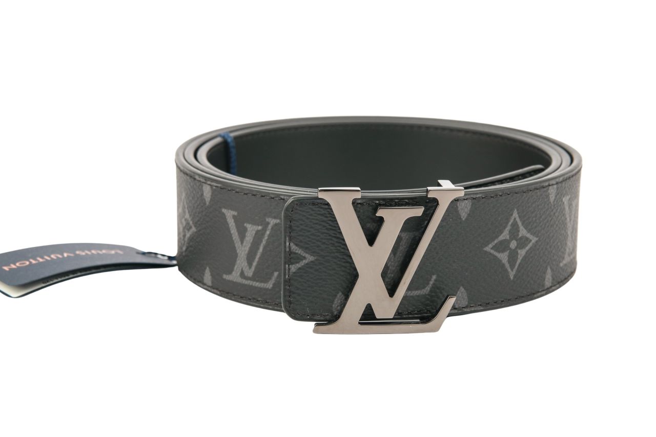 Louis Vuitton Initiales Wendegürtel Monogram Eclipse / Schwarz Gr.120