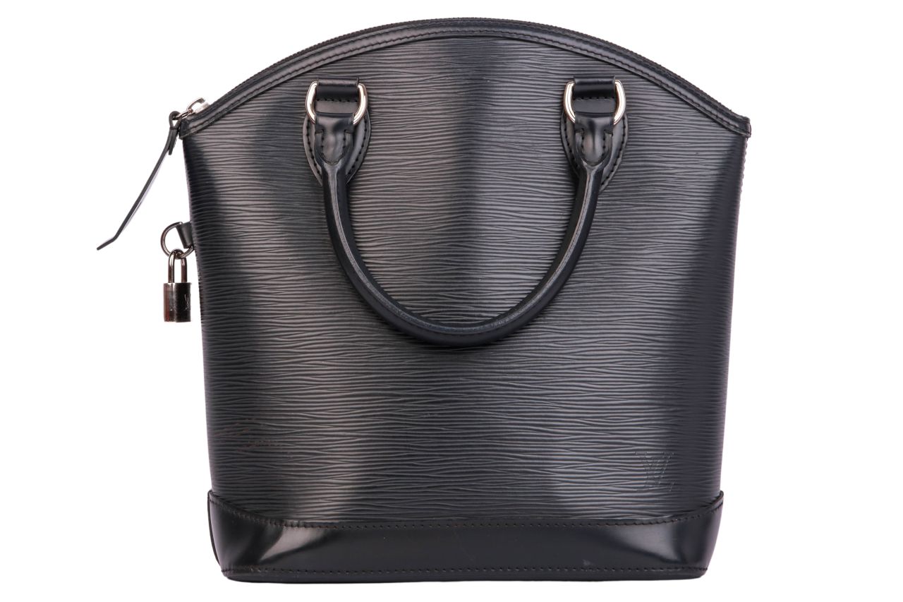 Louis Vuitton Top Handle Bag Epi Leder Schwarz