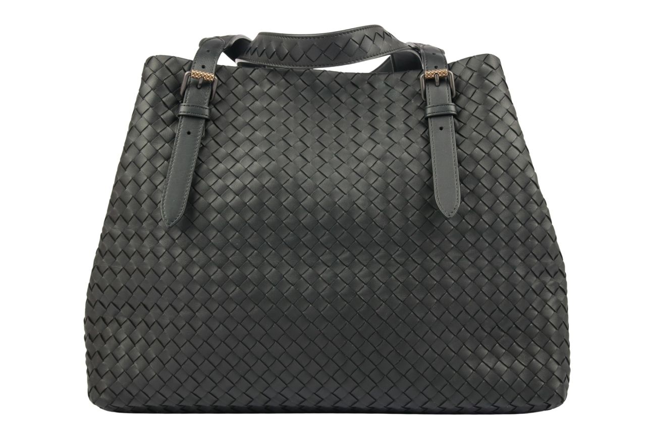 Bottega Veneta Intrecciato Nappa Tote Bag Schwarz