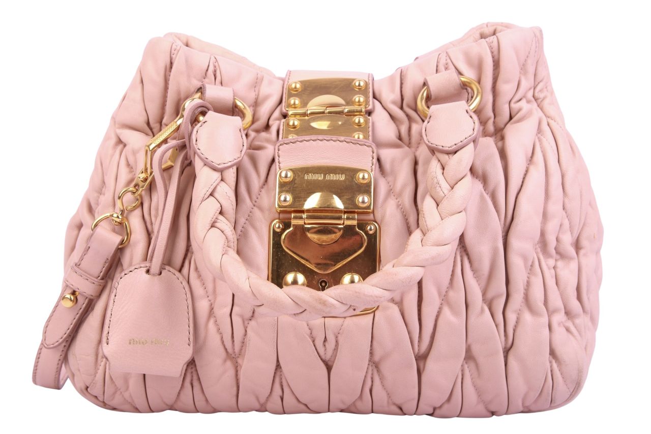 Miu Miu Matelassé Bag Beige