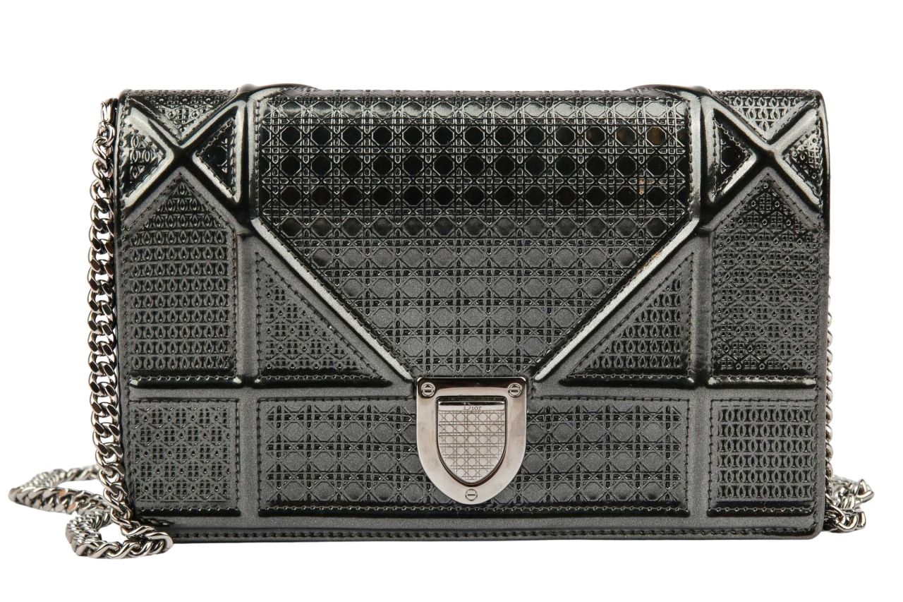 Dior Diorama Crossbody Tasche Silber Metallic