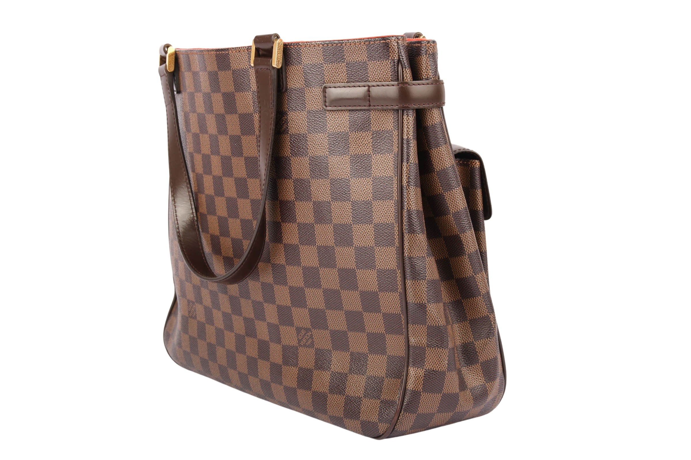 Louis Vuitton Uzes tote bag with front pockets in damier ebene