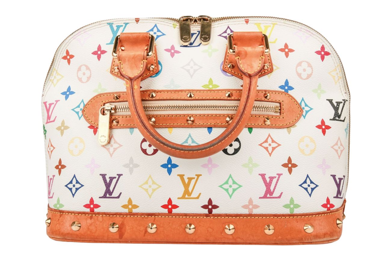 Louis Vuitton Alma Multicolor Monogram Canvas Weiß