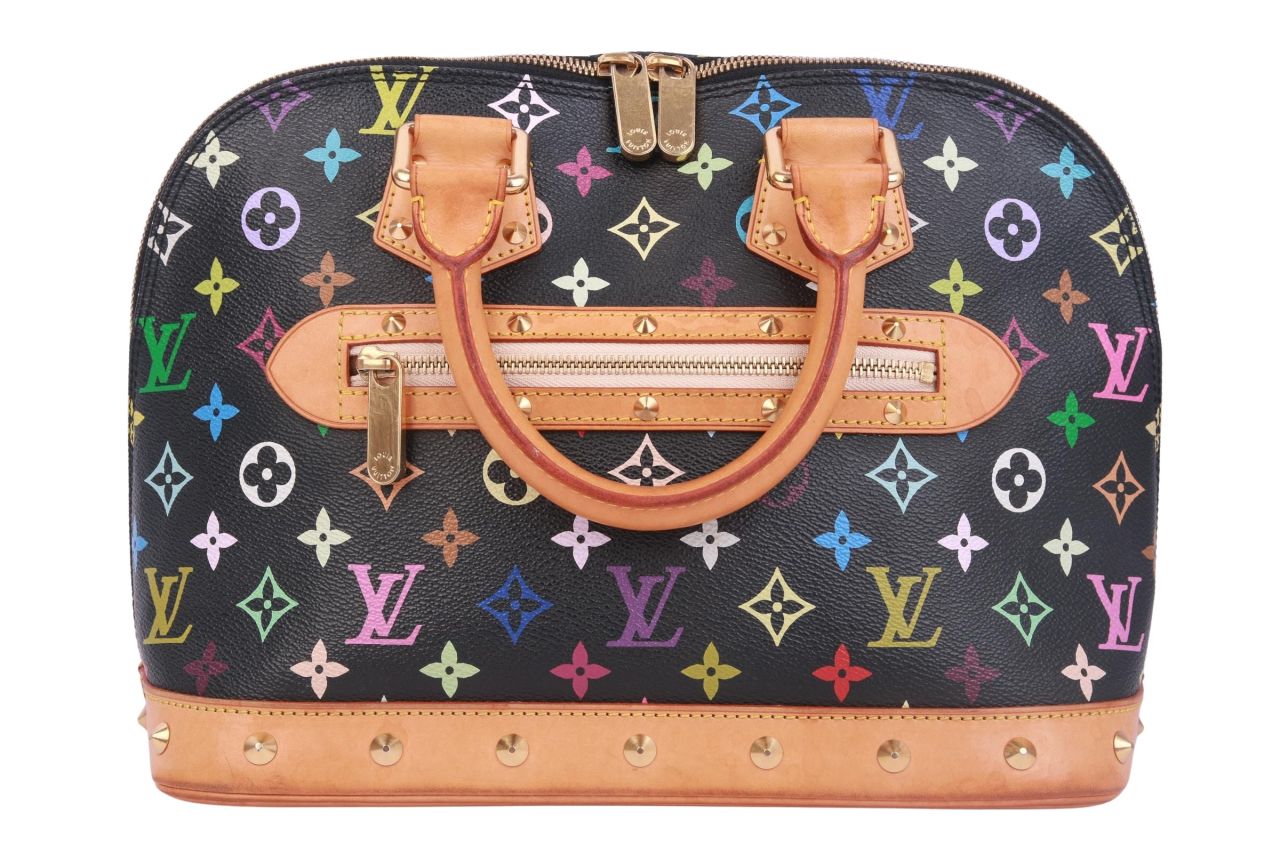 Louis Vuitton Alma Multicolour Monogram Canvas Schwarz