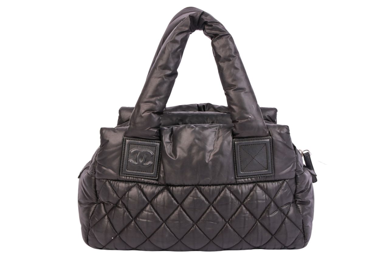 Chanel Cocoon Handtasche Nylon Dunkelblau