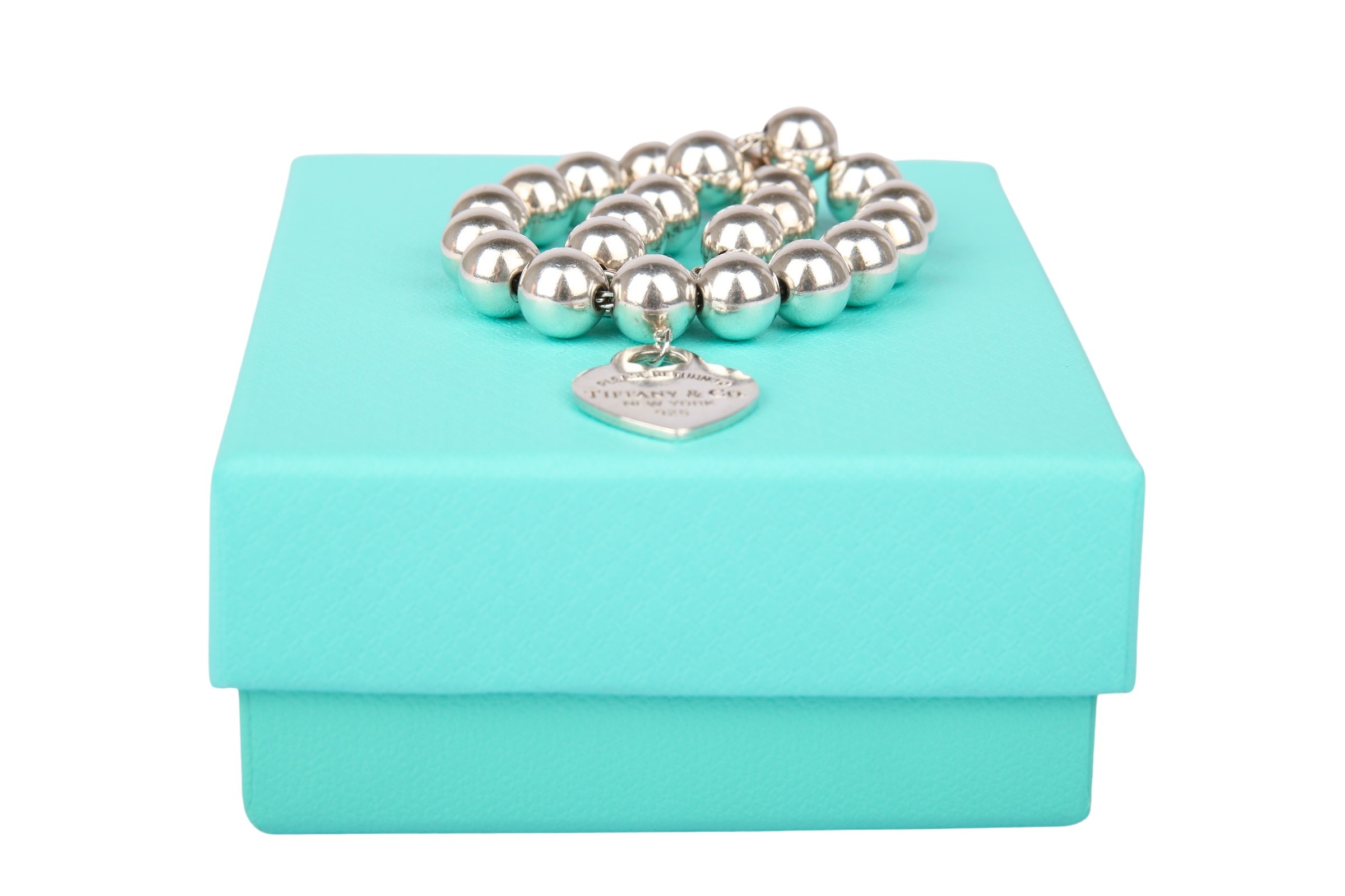 Tiffany  Co Silver Hardwear 10mm Ball Bead Bracelet  TheLuxuryExpress