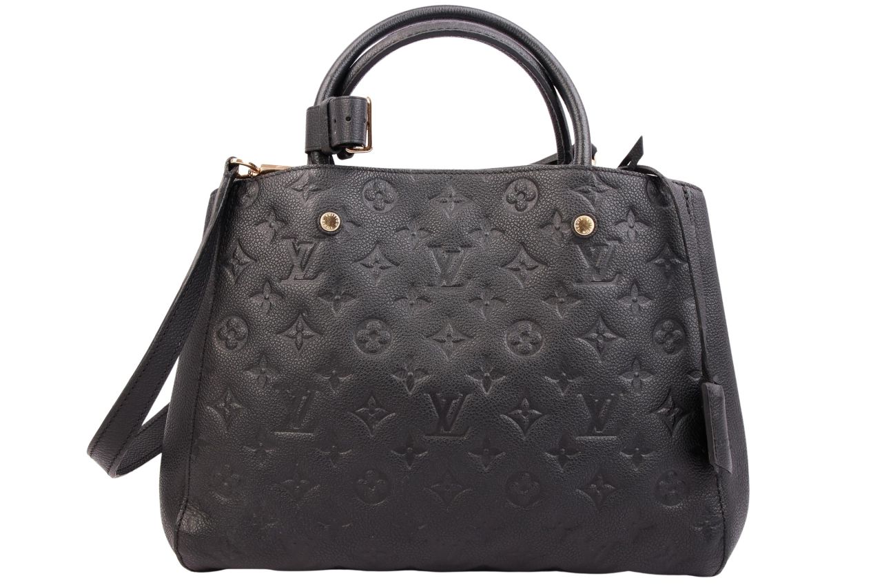 Louis Vuitton Montaigne MM Monogram Empreinte Schwarz