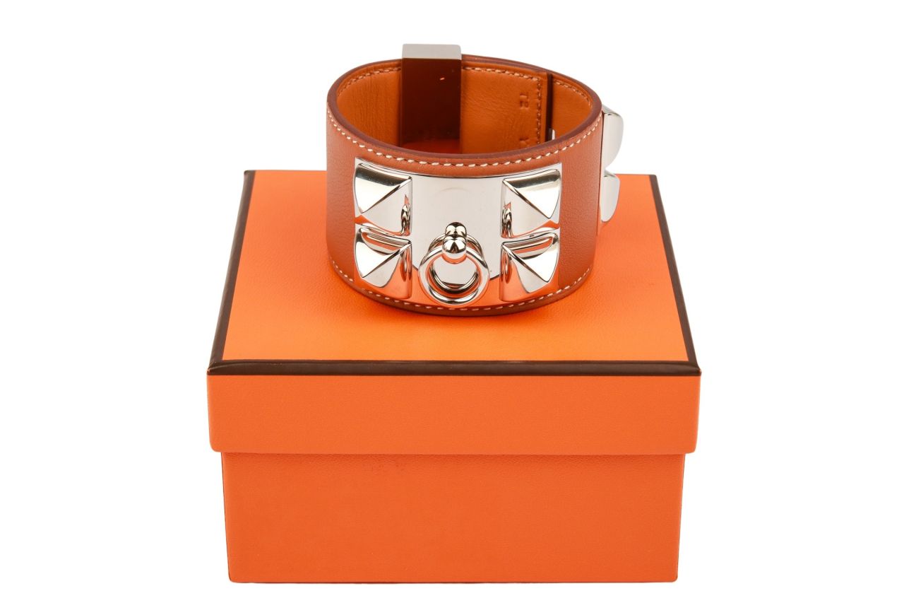 Hermès Collier de Chien Armreif Braun