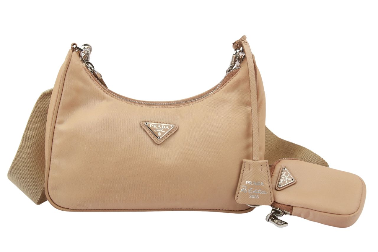 Prada Re-Edition 2005 Mini Bag Re-Nylon Beige