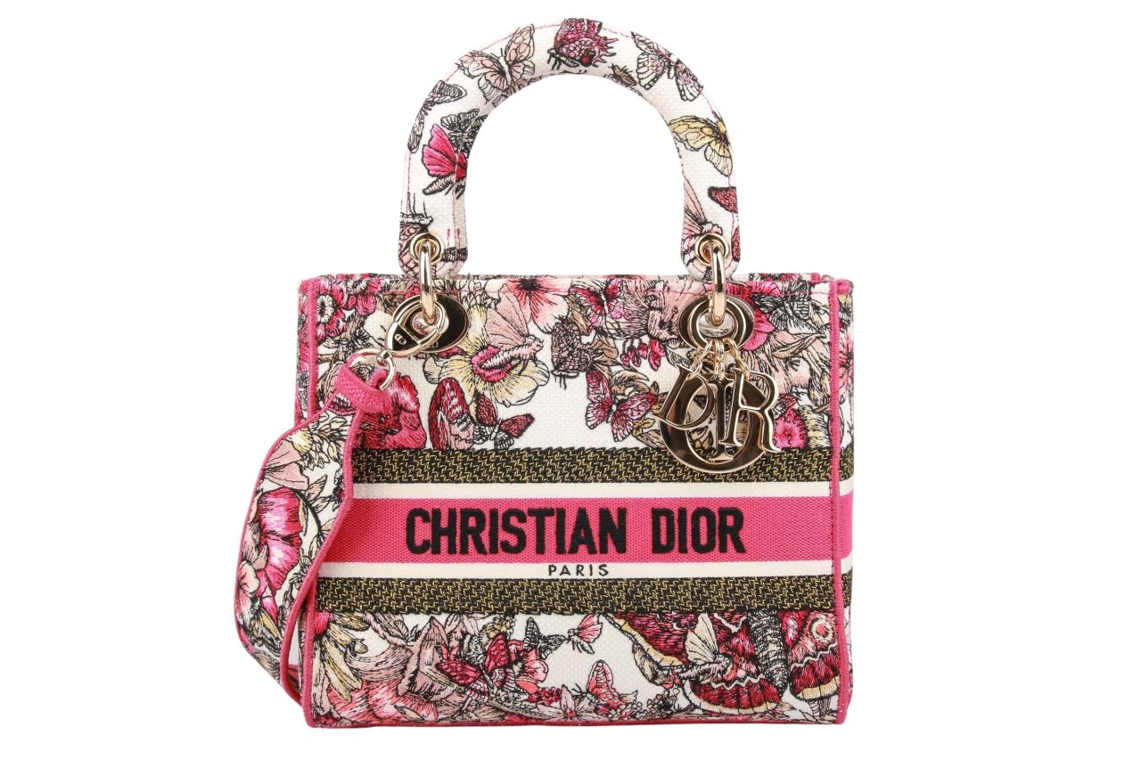 Dior Mittelgroße Lady D-Lite Tasche Rosa