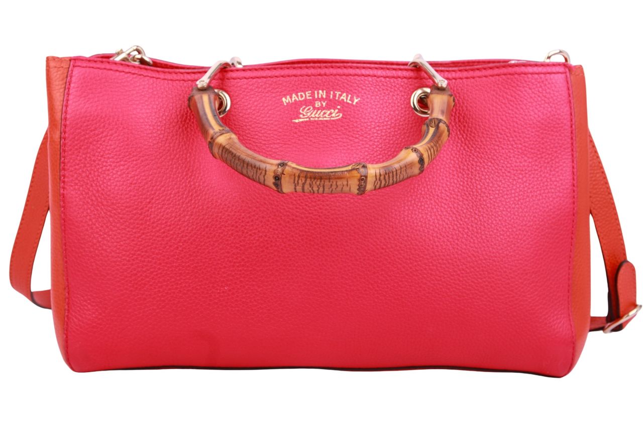 Gucci Bamboo Shopper Bicolor Pink / Orange