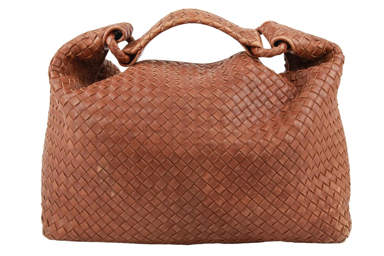 Bottega Veneta Intrecciato Schultertasche Braun