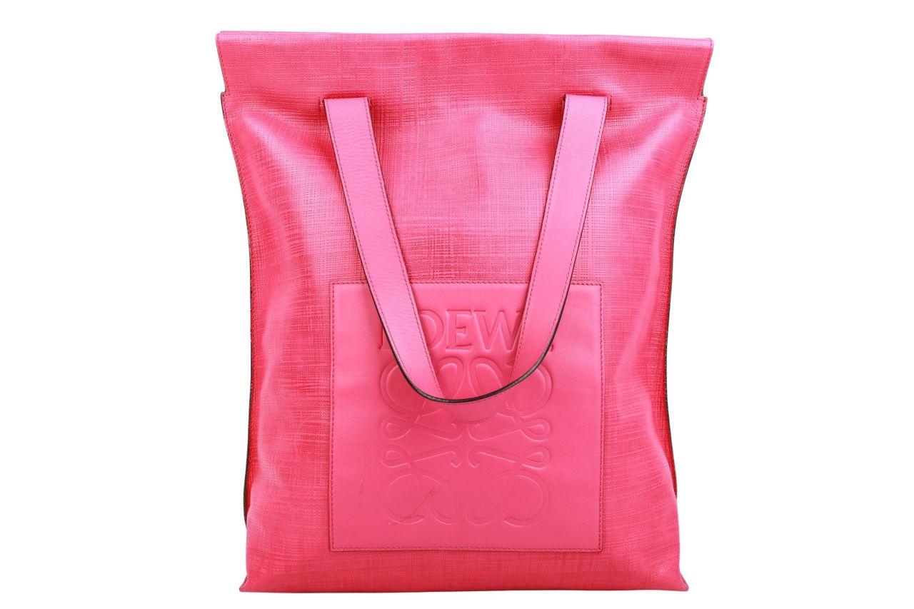 Loewe Shopper Leder Fuchsia