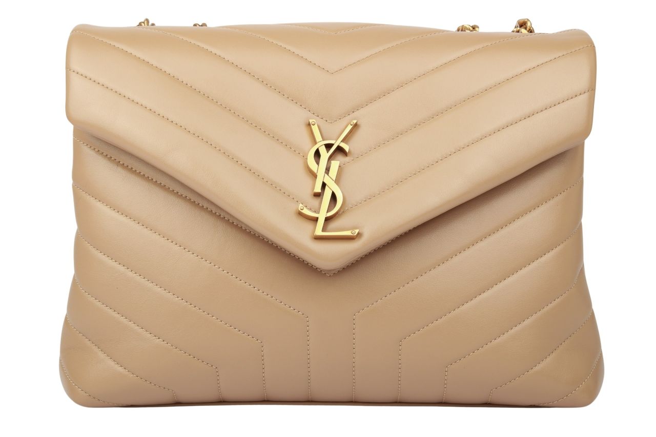 Saint Laurent Lou Lou Medium Beige