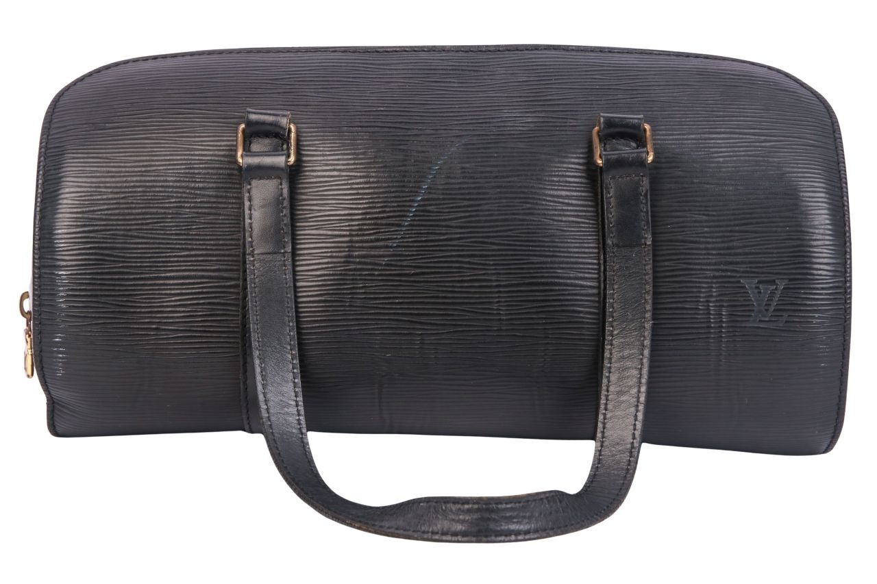 Louis Vuitton Soufflot Epi Leder Schwarz