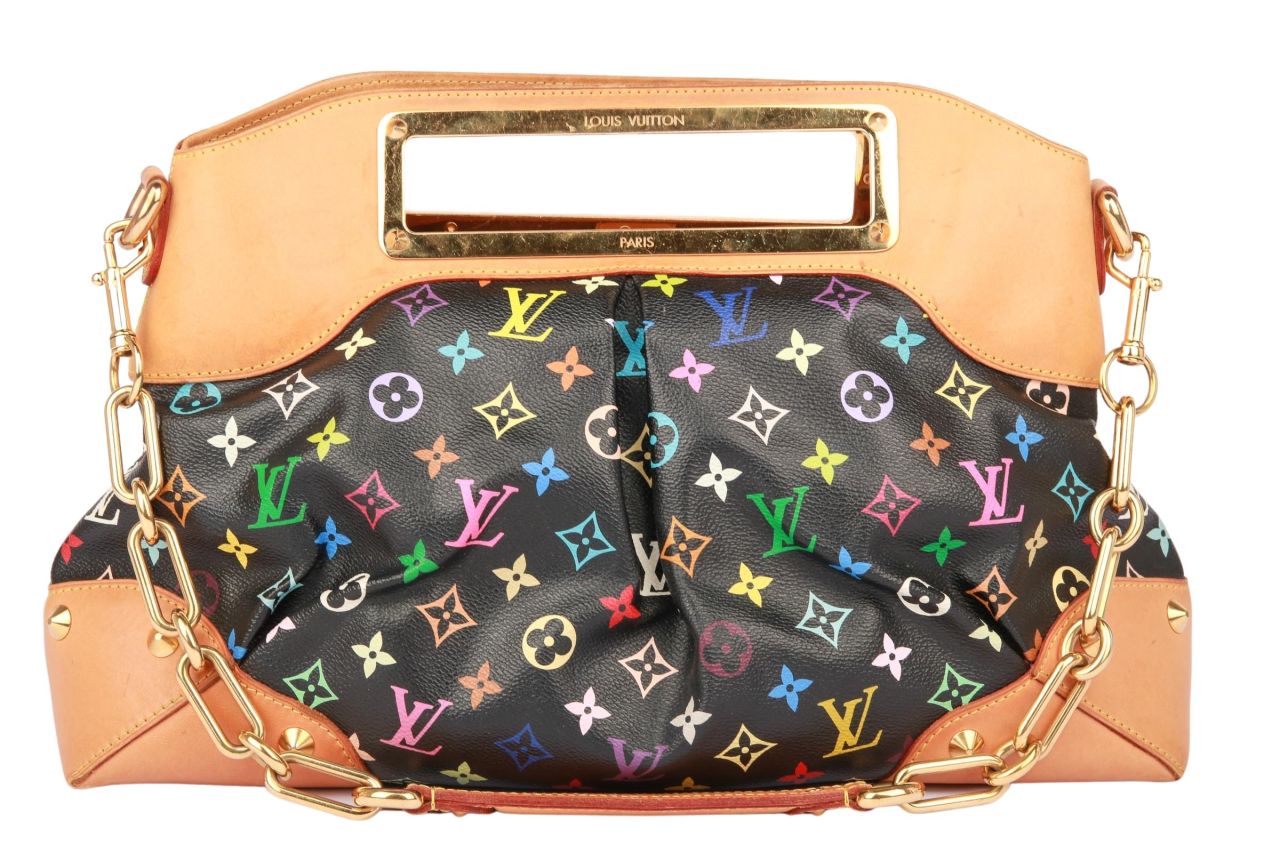 Louis Vuitton Judy Shoulder Bag Monogram Multicolor Black