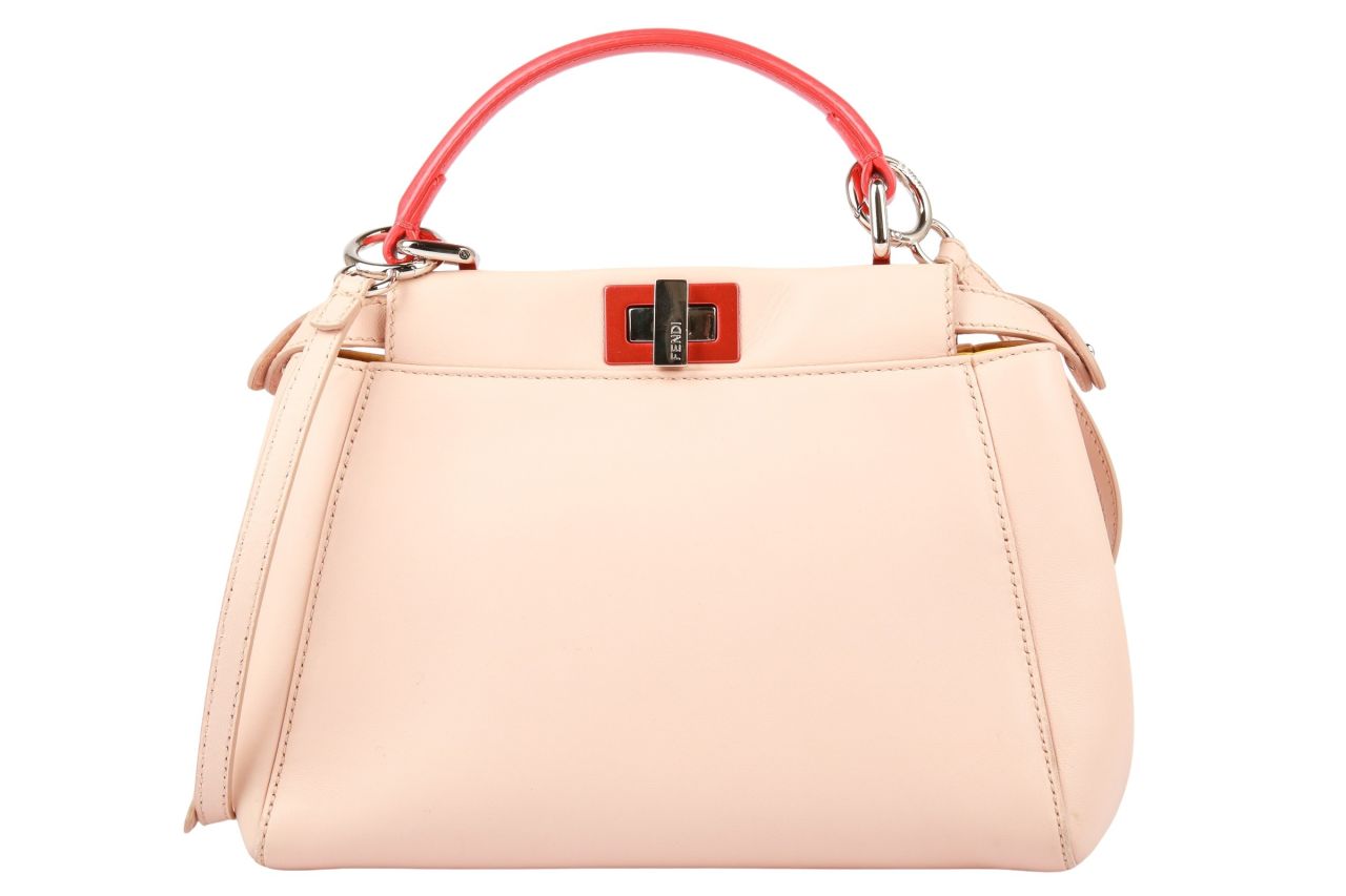 Fendi Peekaboo Mini Leder Rosa