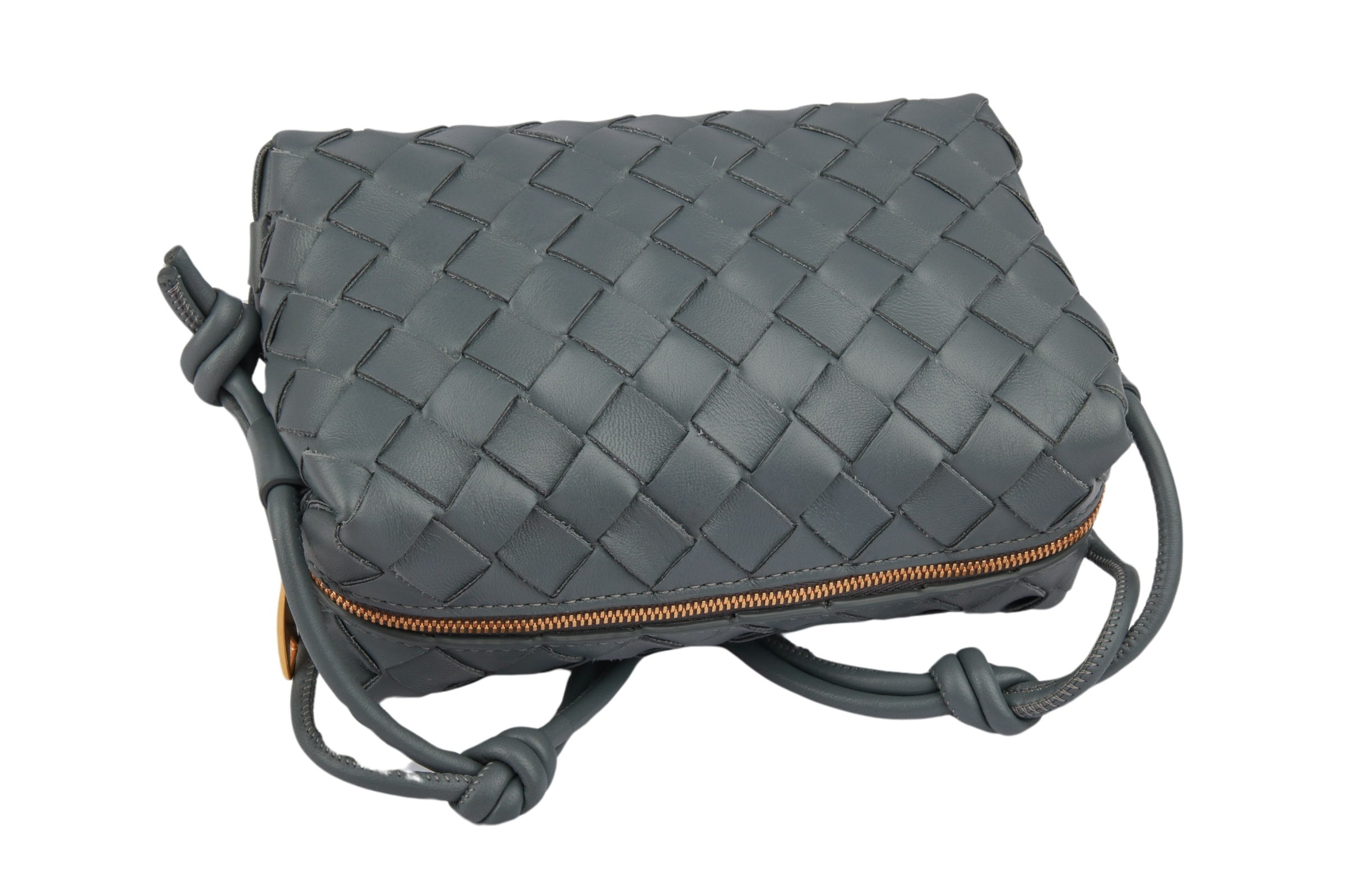 Sac Caméra mini loop in grey - Bottega Veneta