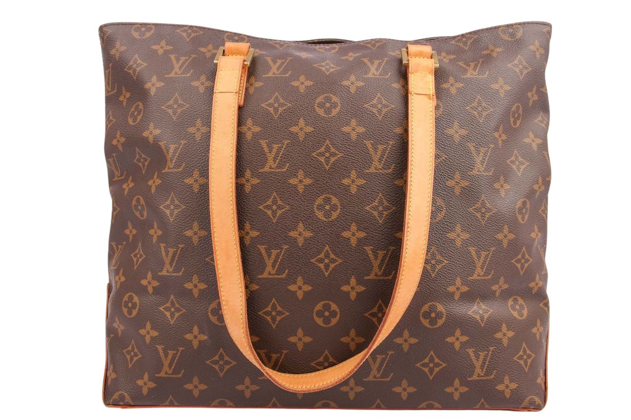 Louis Vuitton Womens Cabas Mezzo Brown Monogram Canvas M51151 Tote