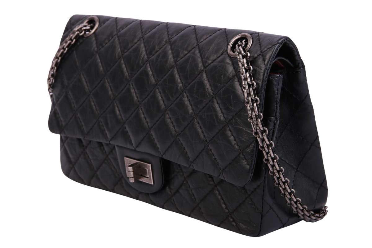 Chanel 2.55 all black sale