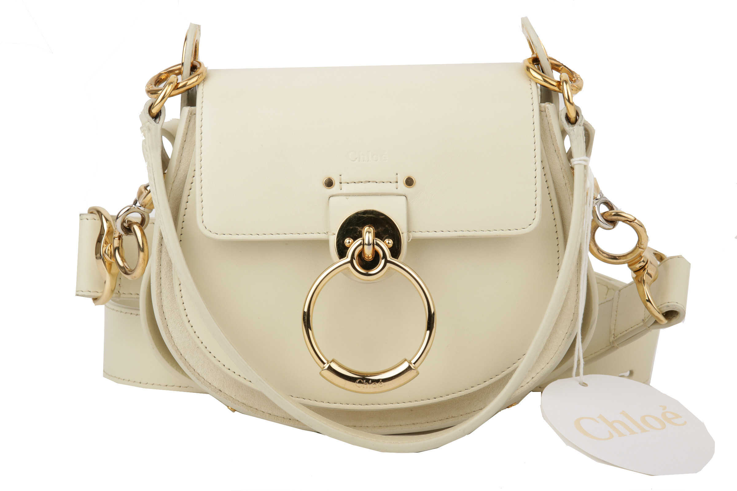 Chloe Shoulder Bag Tess Small Natural White Luxussachen Com