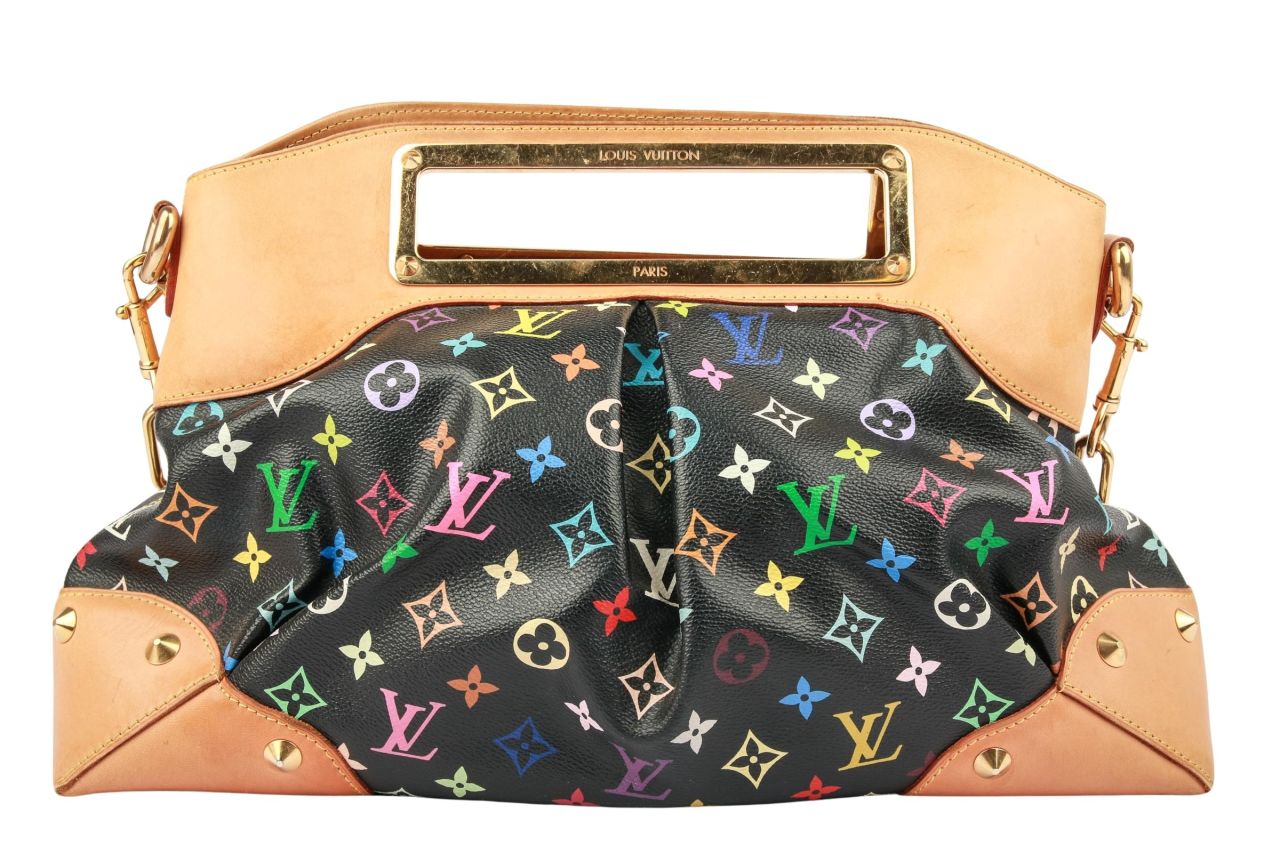 Louis Vuitton Judy Shoulder Bag Monogram Multicolor Schwarz