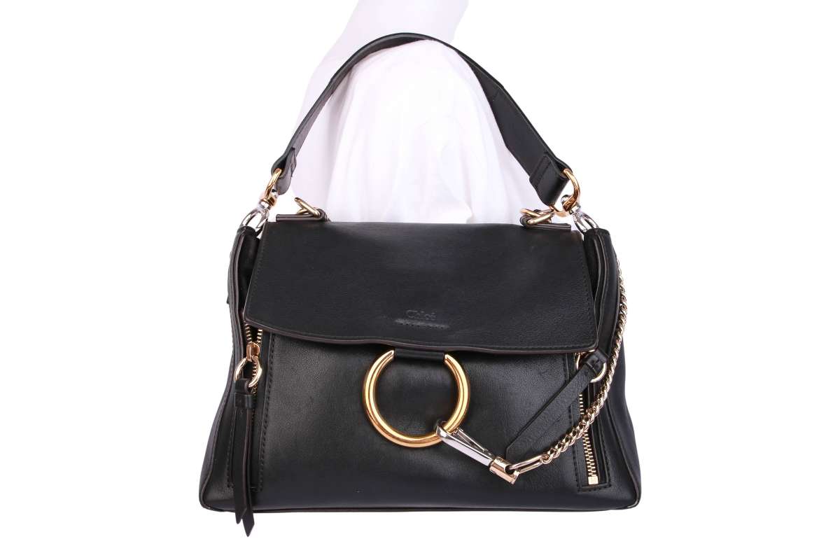 Chloe faye shoulder bag black sale