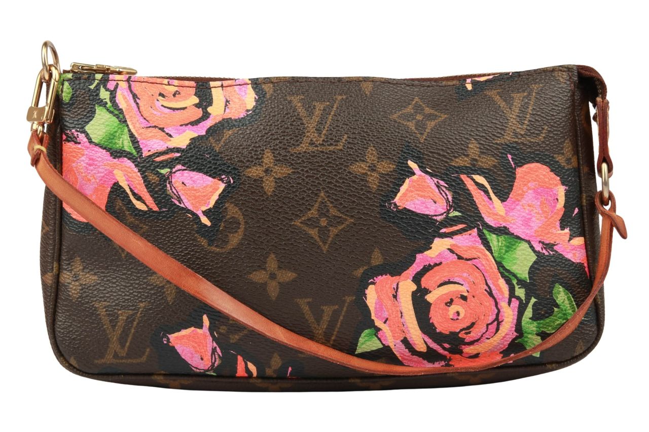 Louis Vuitton Pochette Monogram Canvas "Roses"