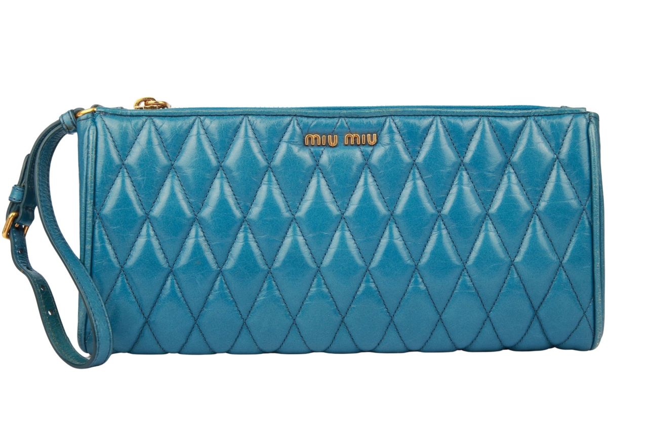 Miu MIu Clutch Blau