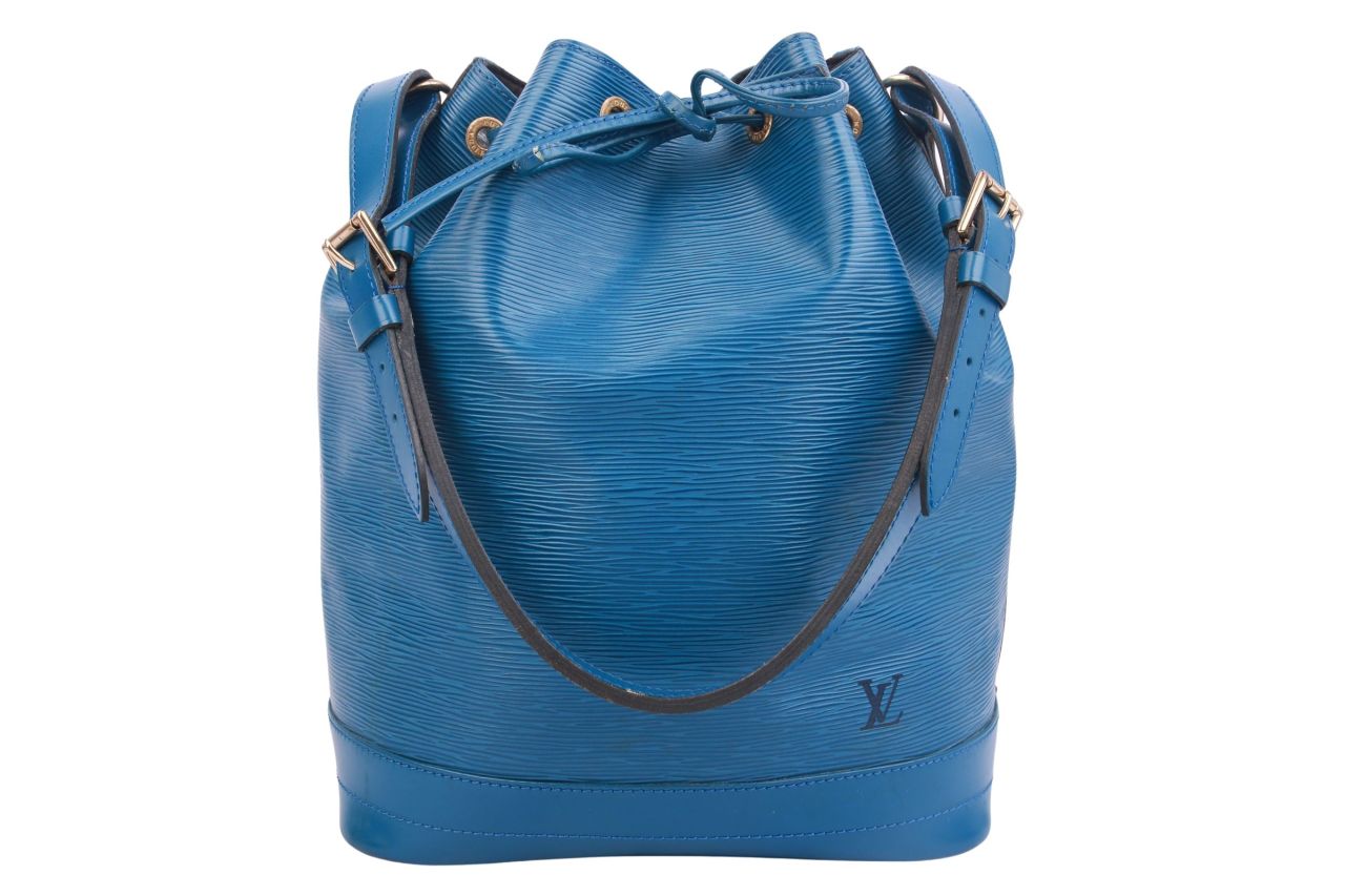 Louis Vuitton Sac Noé Grand Epi Leder Cyan