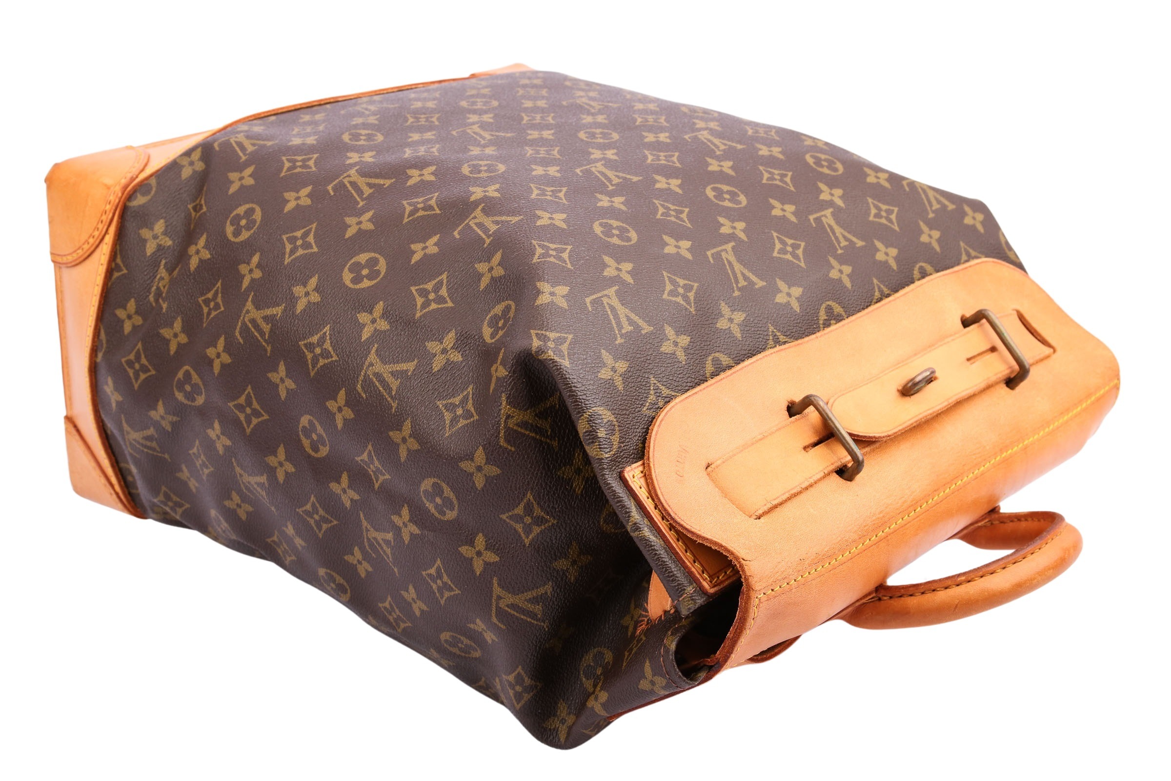 Steamer cloth travel bag Louis Vuitton Brown in Cloth - 34186722