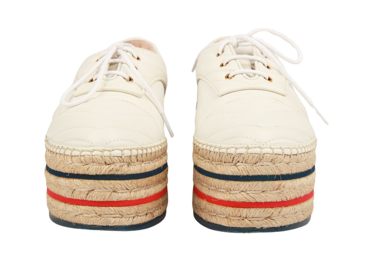 Gucci Lace-Up Platform Espadrilles Gr. 38,5