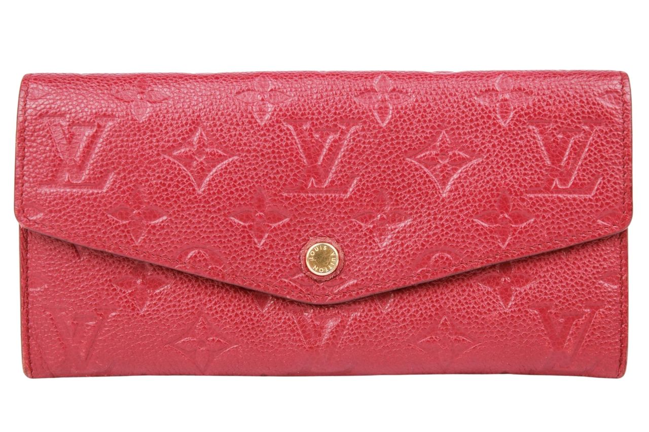 Louis Vuitton Sarah Geldbörse Monogram Empreinte Pink