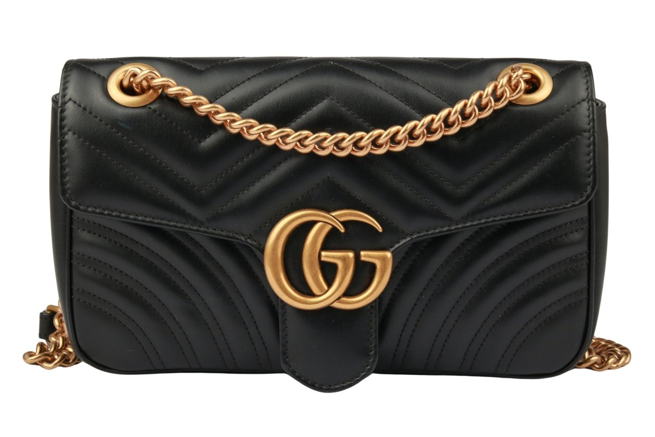 Gucci Marmont Small Leder Schwarz