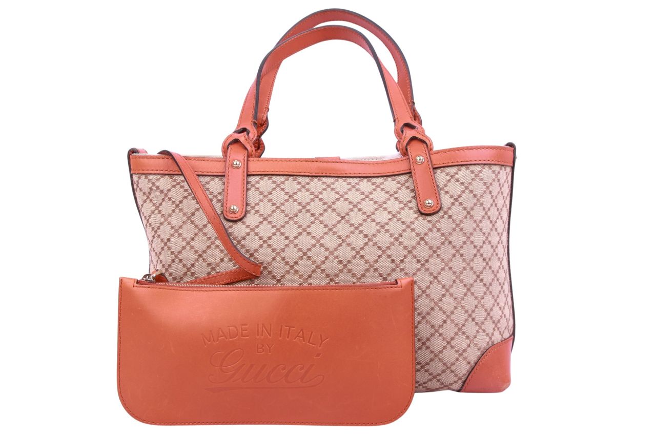 Gucci Borsa Diamante Shopper Braun