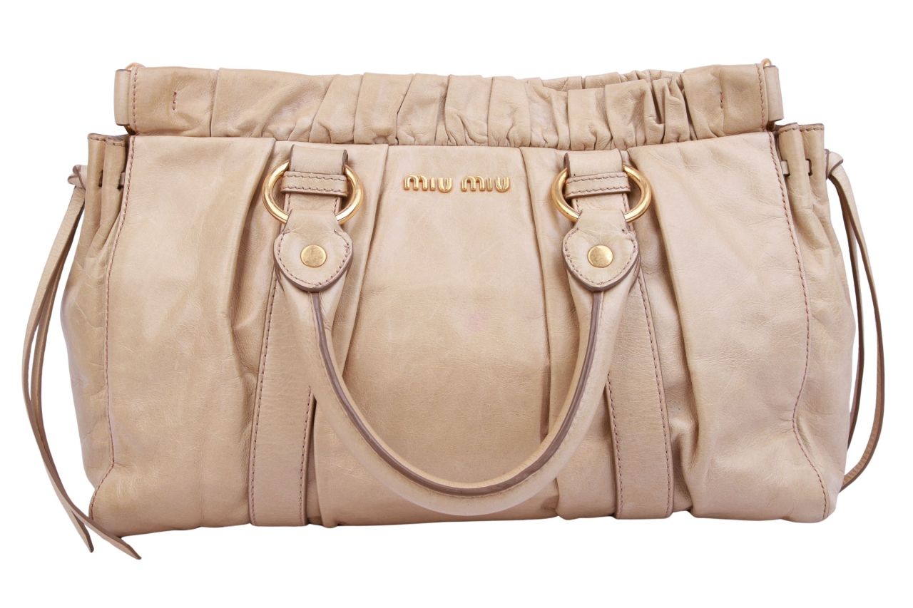 Miu Miu Matelassé Bag Beige