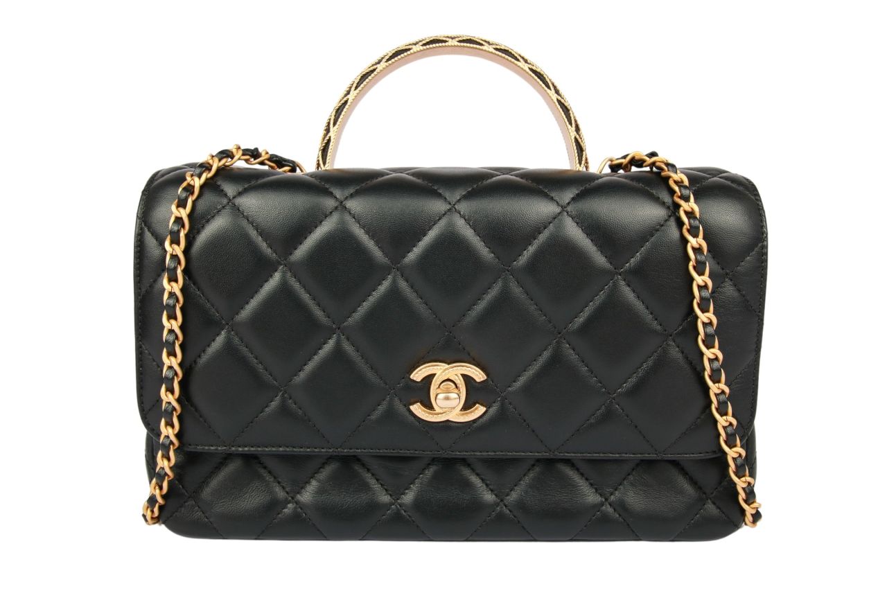 Chanel Timeless Classique Top Handle Bag Schwarz