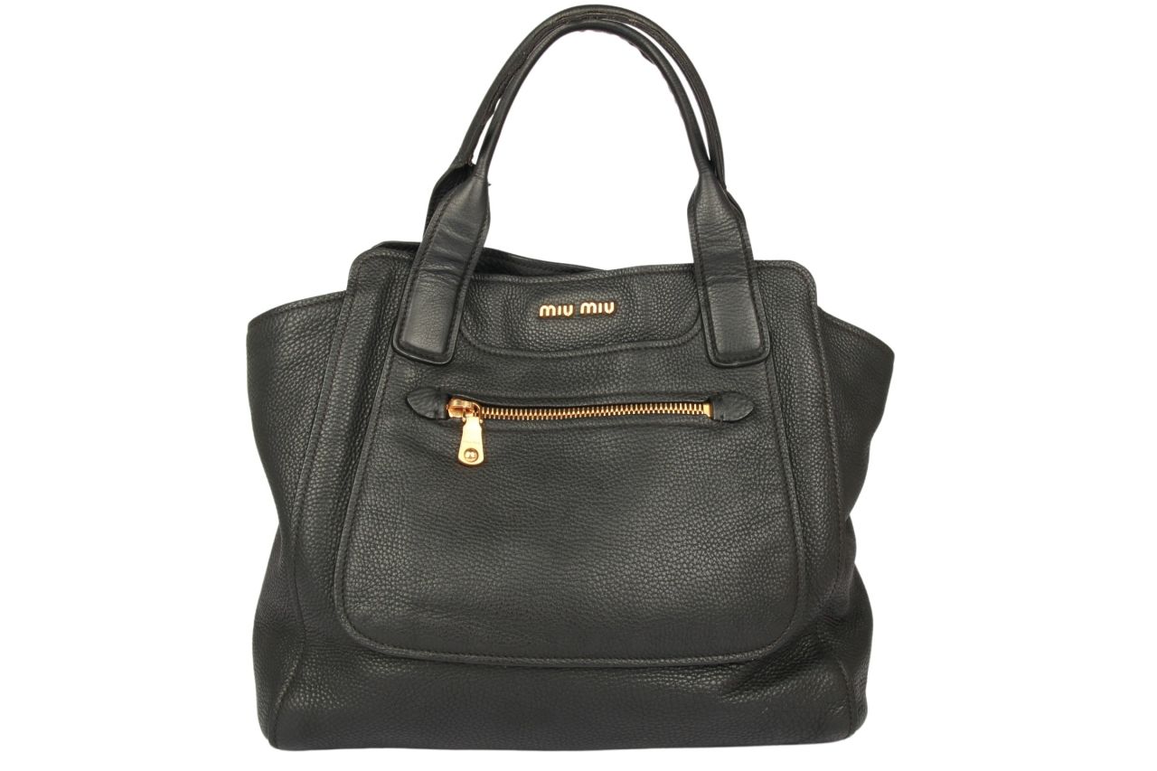 Miu Miu Shopper Schwarz