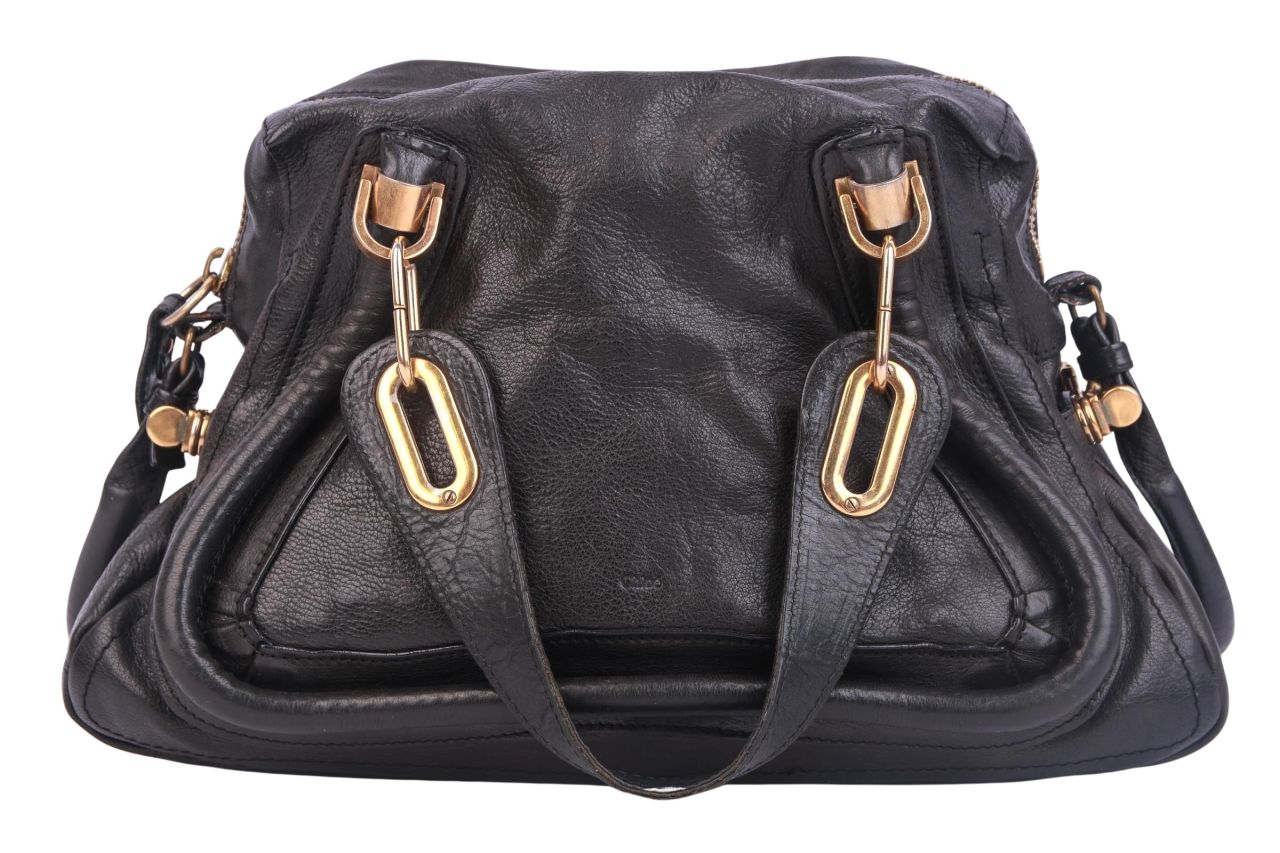 Chloé Paraty Vintage Medium Schwarz