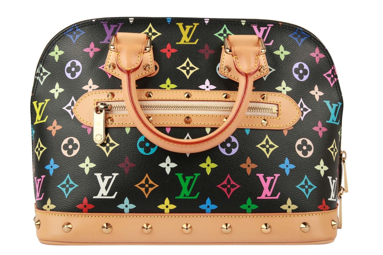 Louis Vuitton Alma Monogram Multicolor Canvas Schwarz