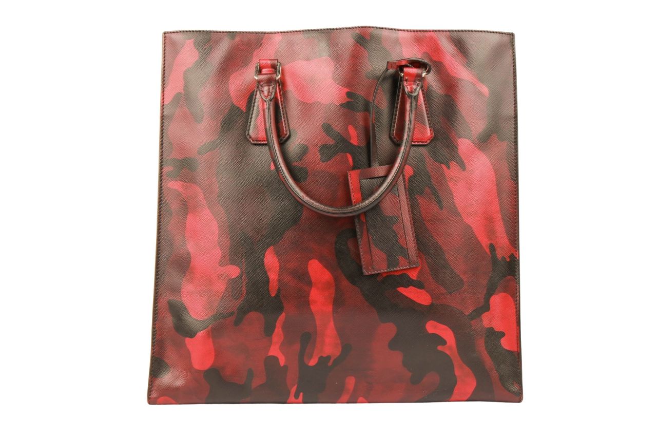 Prada Borsa in Pelle Saffiano Camouflage