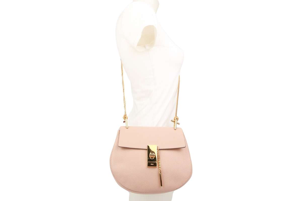 Chloe Drew Shoulder Bag Pink Luxussachen