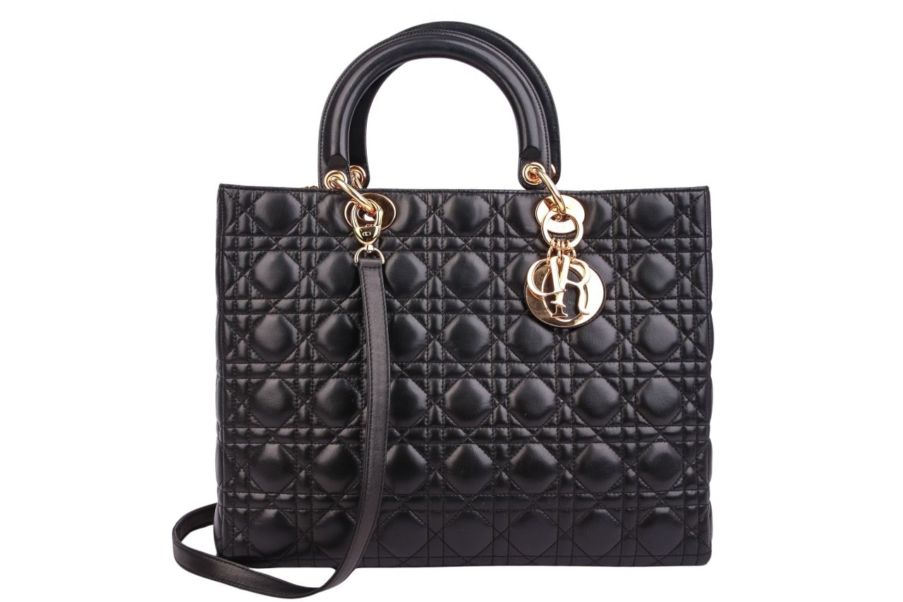 Dior Lady Dior Large Schwarz