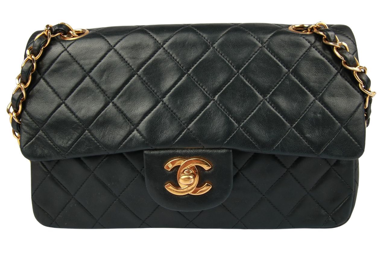 Chanel Double Flap Bag Small Schwarz