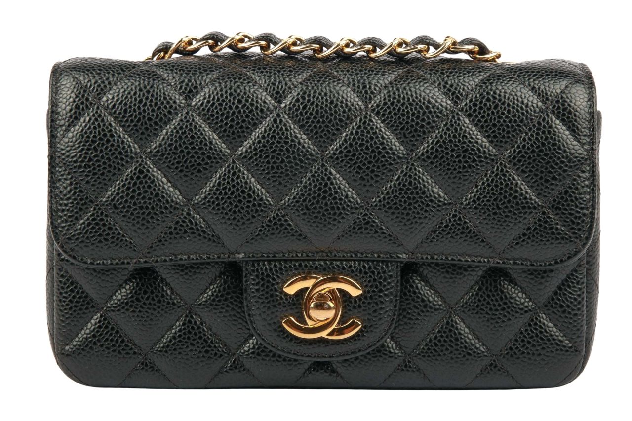 Chanel Mini Classic Rectangular Flap Bag Schwarz