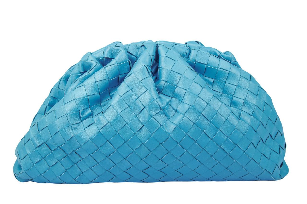 Bottega Veneta Intrecciato Pouch Blau